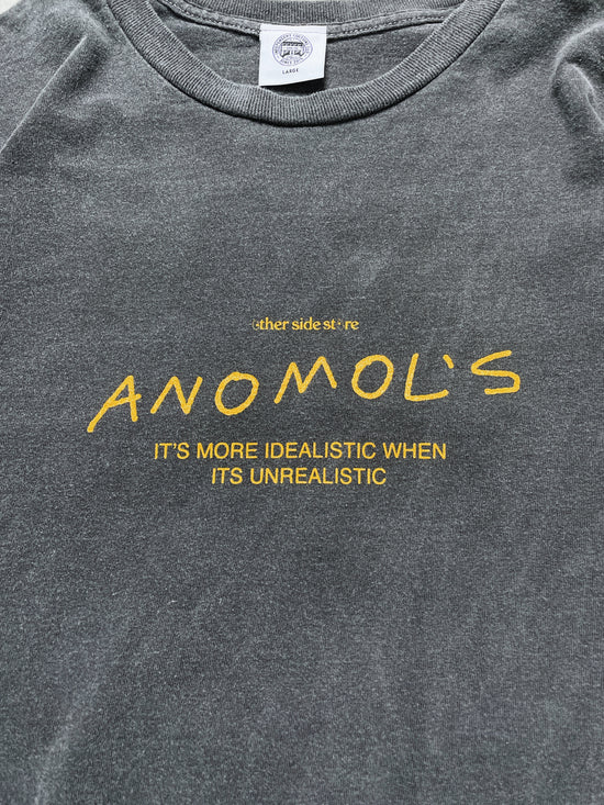 Load image into Gallery viewer, Other Side Store &amp;#39;Anomols&amp;#39; Vintage Washed Tee - Black
