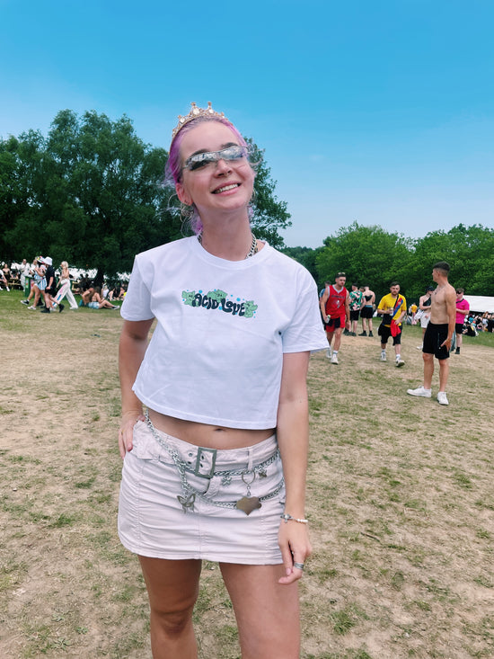 Acid Love WMNS 'Fantasy' Cropped Tee - White