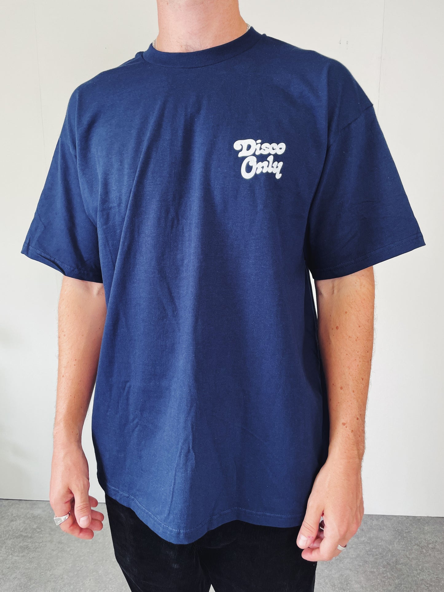 DISCO ONLY 'Play it Twice V2' Tee - Navy