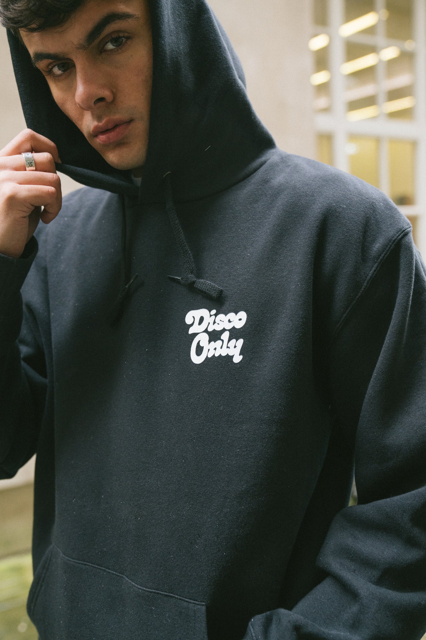 DISCO ONLY 'Play It Twice V2' Hoodie - Black