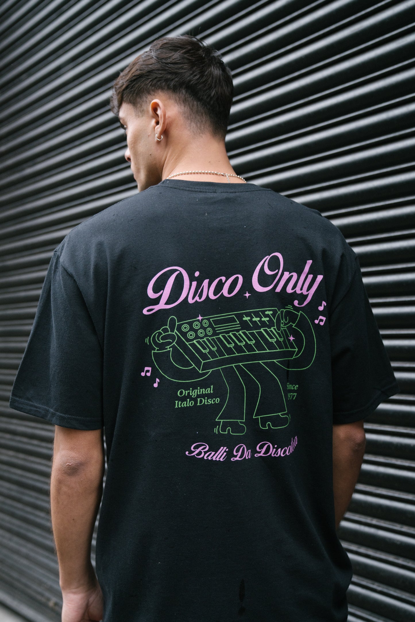 DISCO ONLY 'Italo Disco' Tee - Black