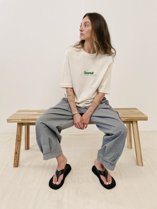 Vice 84 WMNS 'Sports Leisure' Boxy Organic Tee - Natural