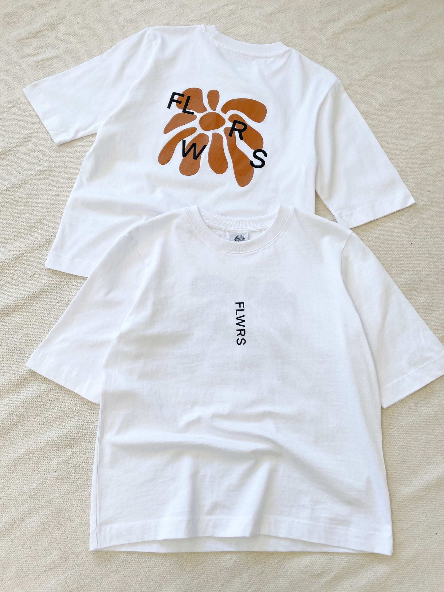 FLWRS Organic Boxy Tee - White