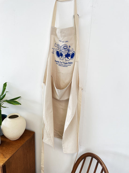 Other Side Store 'Pasta La Vista' Apron - Natural