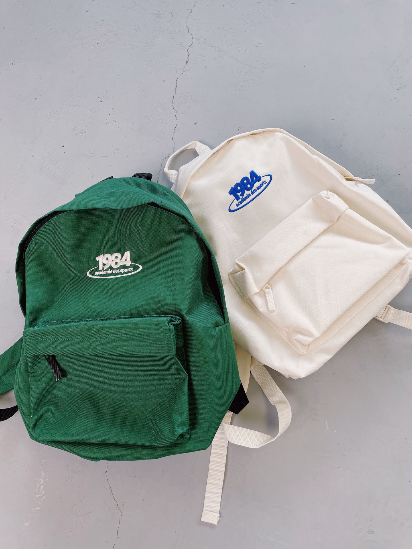 Vice 84 '1984' Embroidered Backpack - Ecru