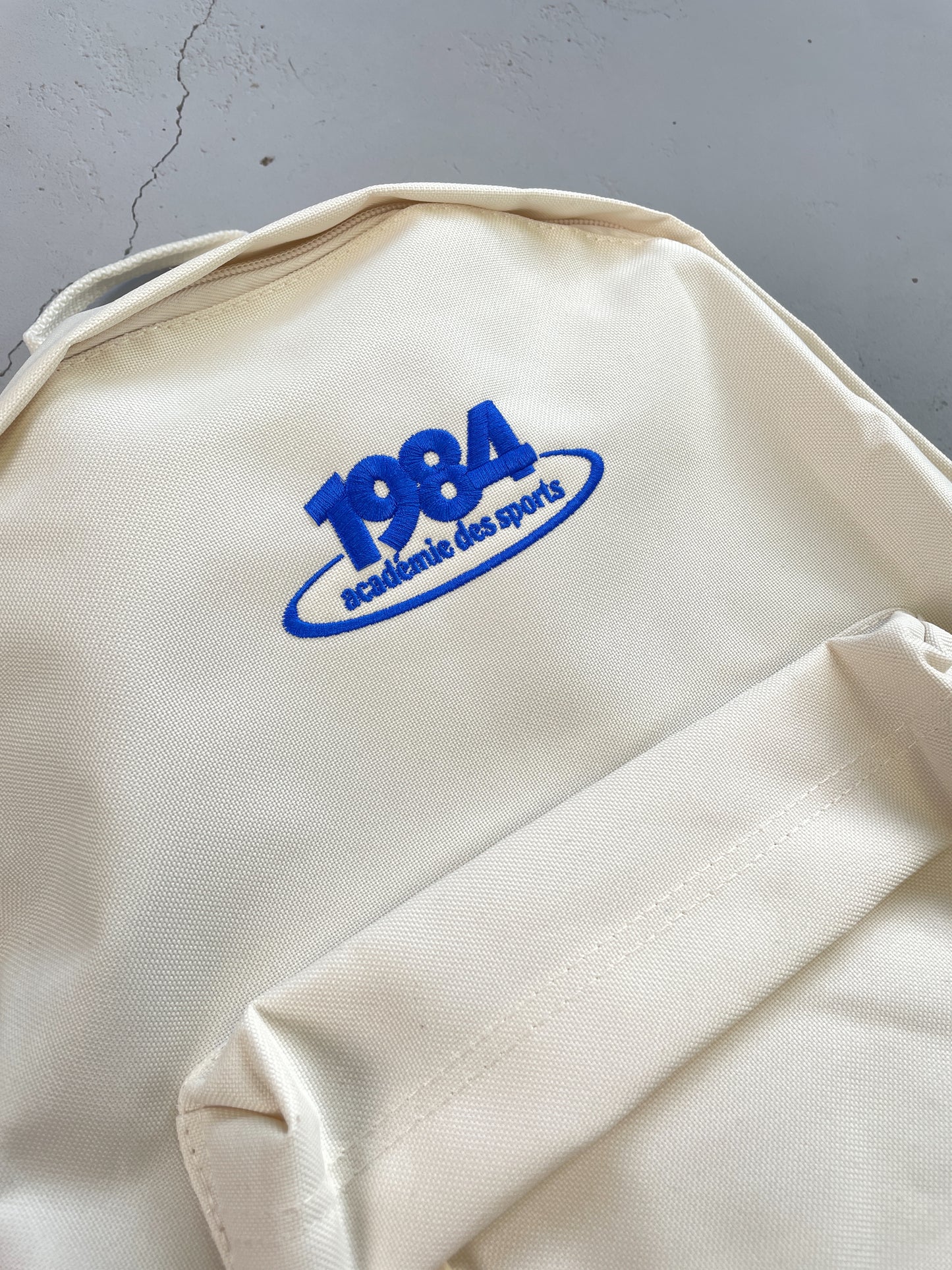 Load image into Gallery viewer, Vice 84 &amp;#39;1984&amp;#39; Embroidered Backpack - Ecru
