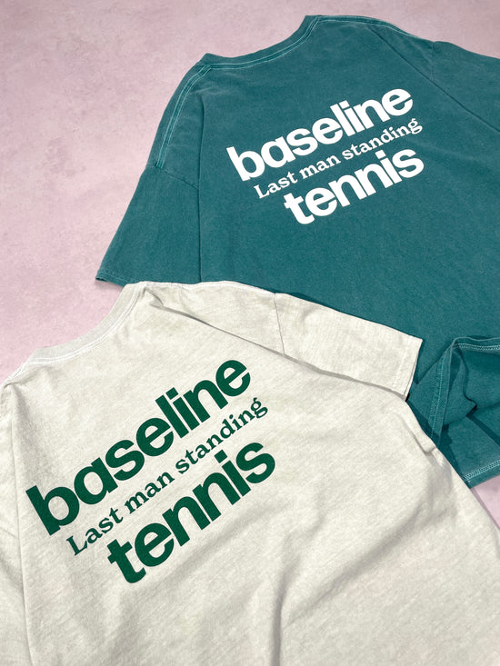 Load image into Gallery viewer, Vice 84 &amp;#39;Baseline&amp;#39; Washed Tees Twinpack - Green/Stone
