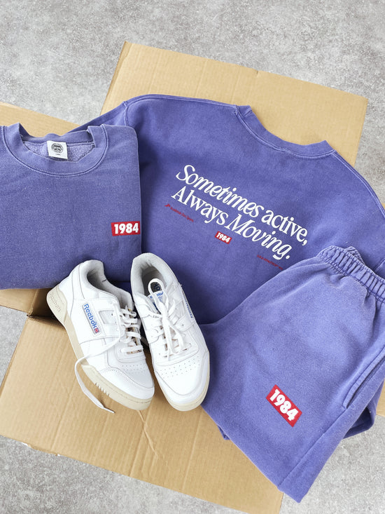 Vice 84 'Always Moving' Sweater & Jogger Set - Vintage Washed Violet