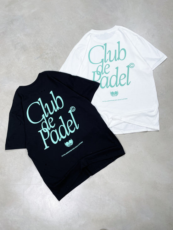 Load image into Gallery viewer, Club de Padel &amp;#39;Retro&amp;#39; Tee - White

