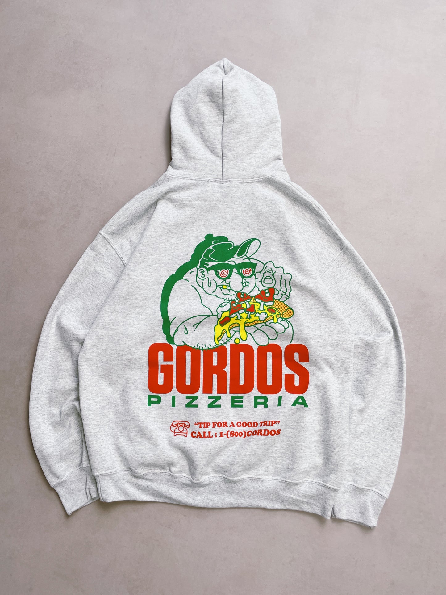 World Famous Gordos 'Good Trip' Hoodie - Ash Grey