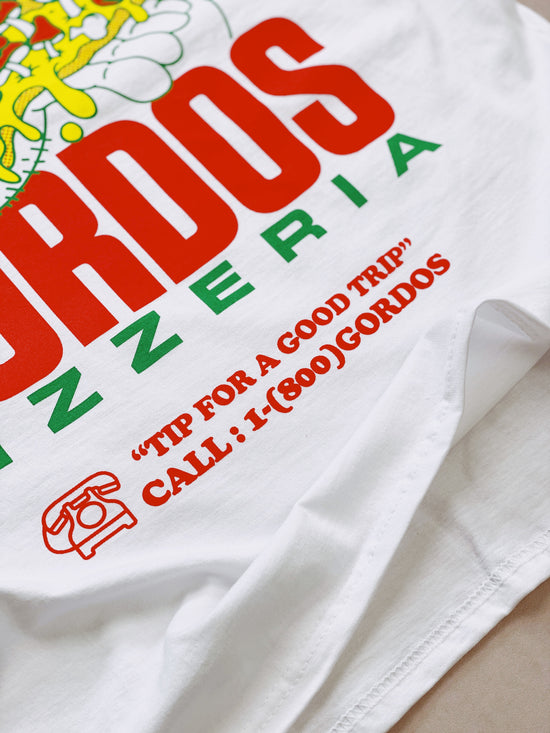 Gordos Pizzeria 'Good Trip' Tee - White