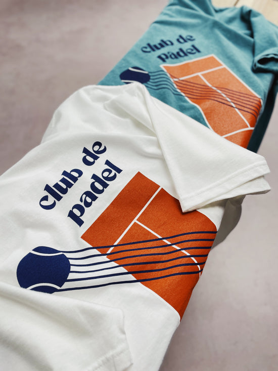 Club de Padel 'Court' Tee - White