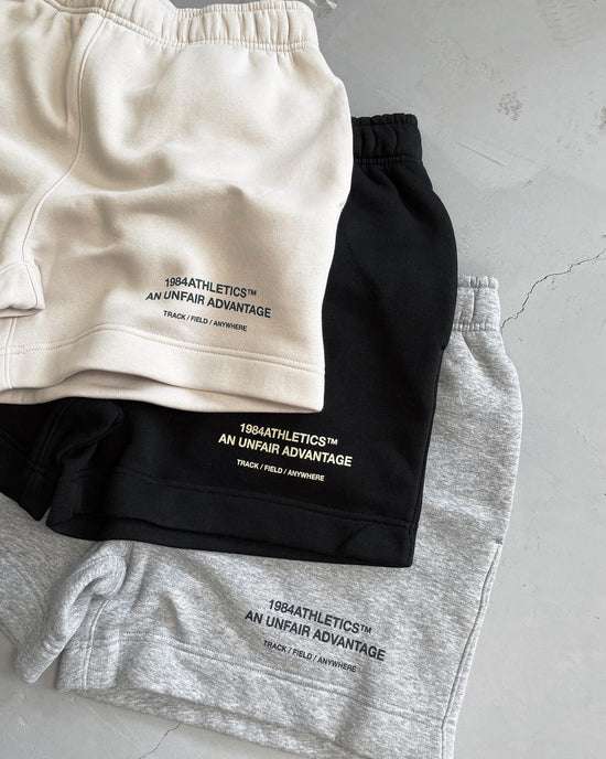 Vice 84 'Athletics' Jogger Shorts - Bone