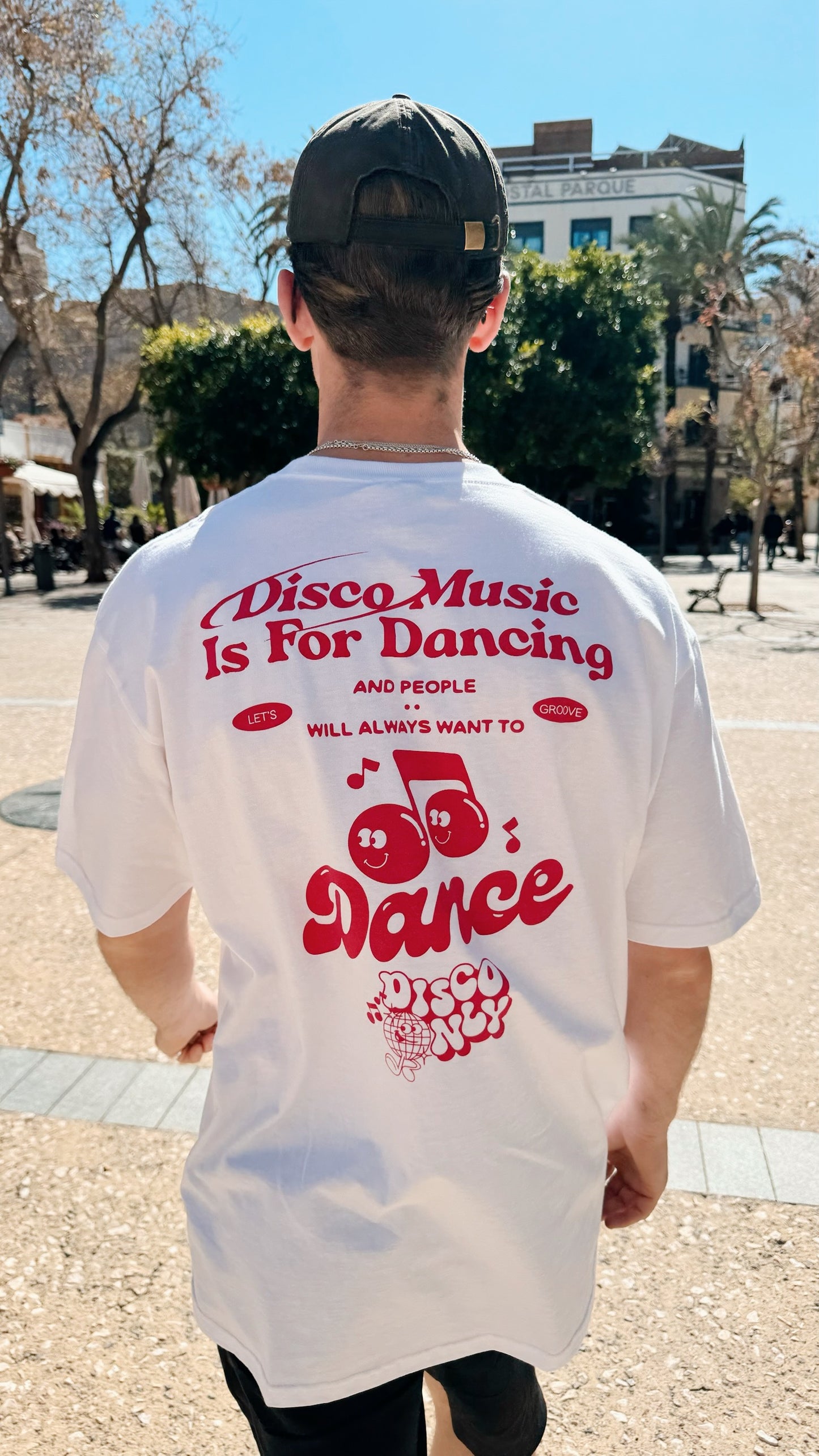 DISCO ONLY 'Retro Dancing' Tee - White