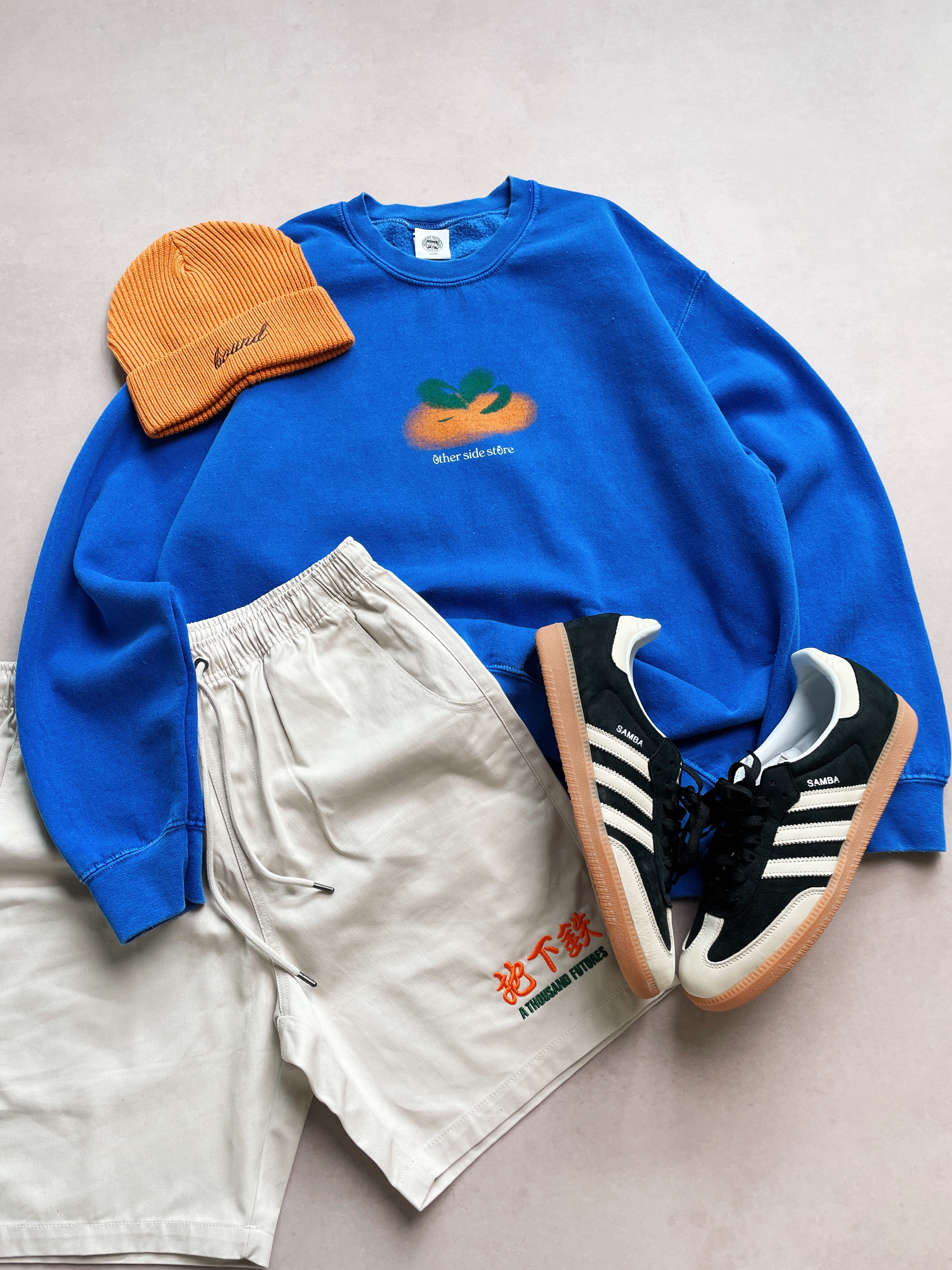 Other Side Store 'Orange' Vintage Washed Sweater - Royal Blue – UN Other Side Store 'Orange' Vintage Washed Sweater - Royal Blue – UN