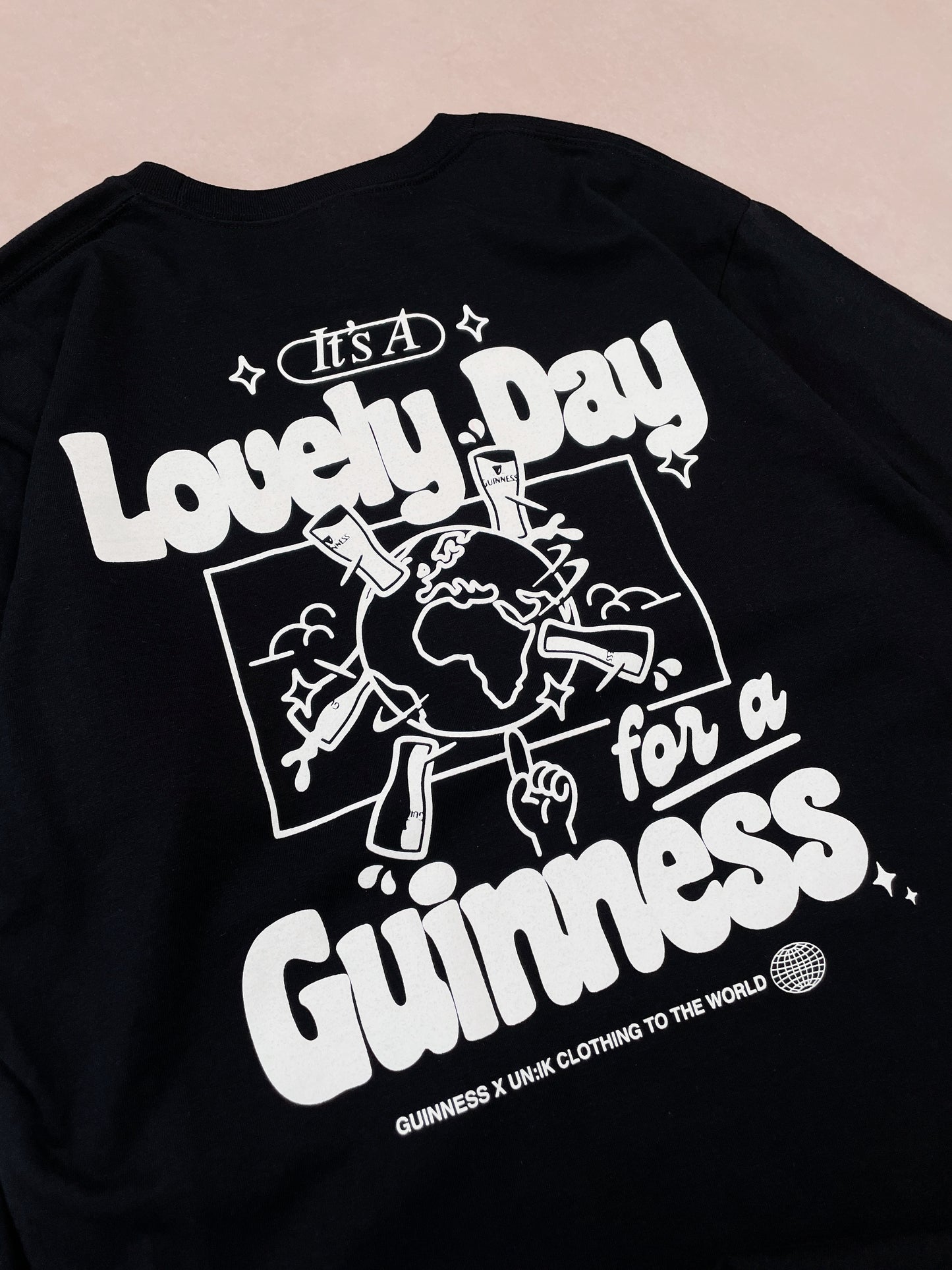 Guinness Zwart/Deep Tan T-shirt, Zwart, XXL Guinness Zwart/Deep Tan T-shirt, Zwart, XXL