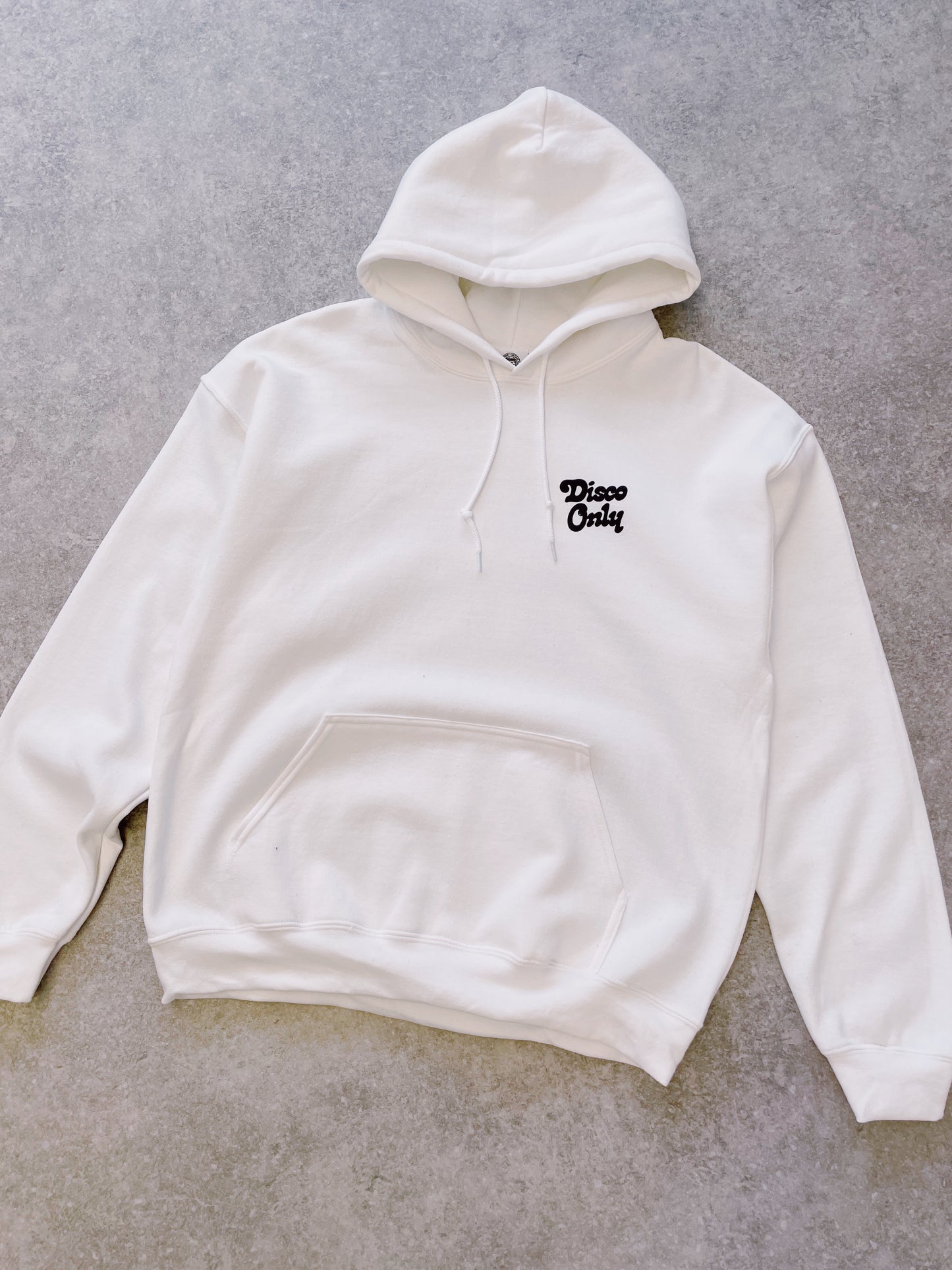 Load image into Gallery viewer, DISCO ONLY &amp;#39;Play It Twice V2&amp;#39; Hoodie - White
