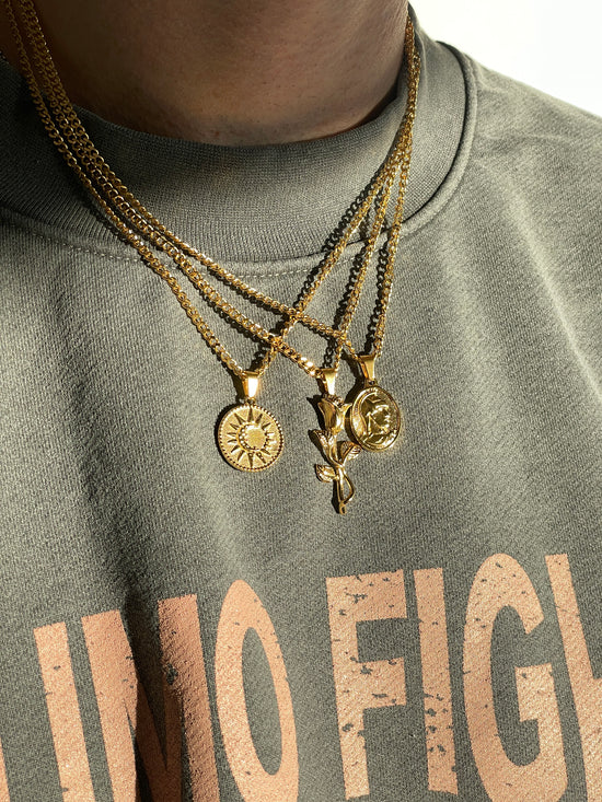 Valentine Pendant Necklace - Silver / Gold