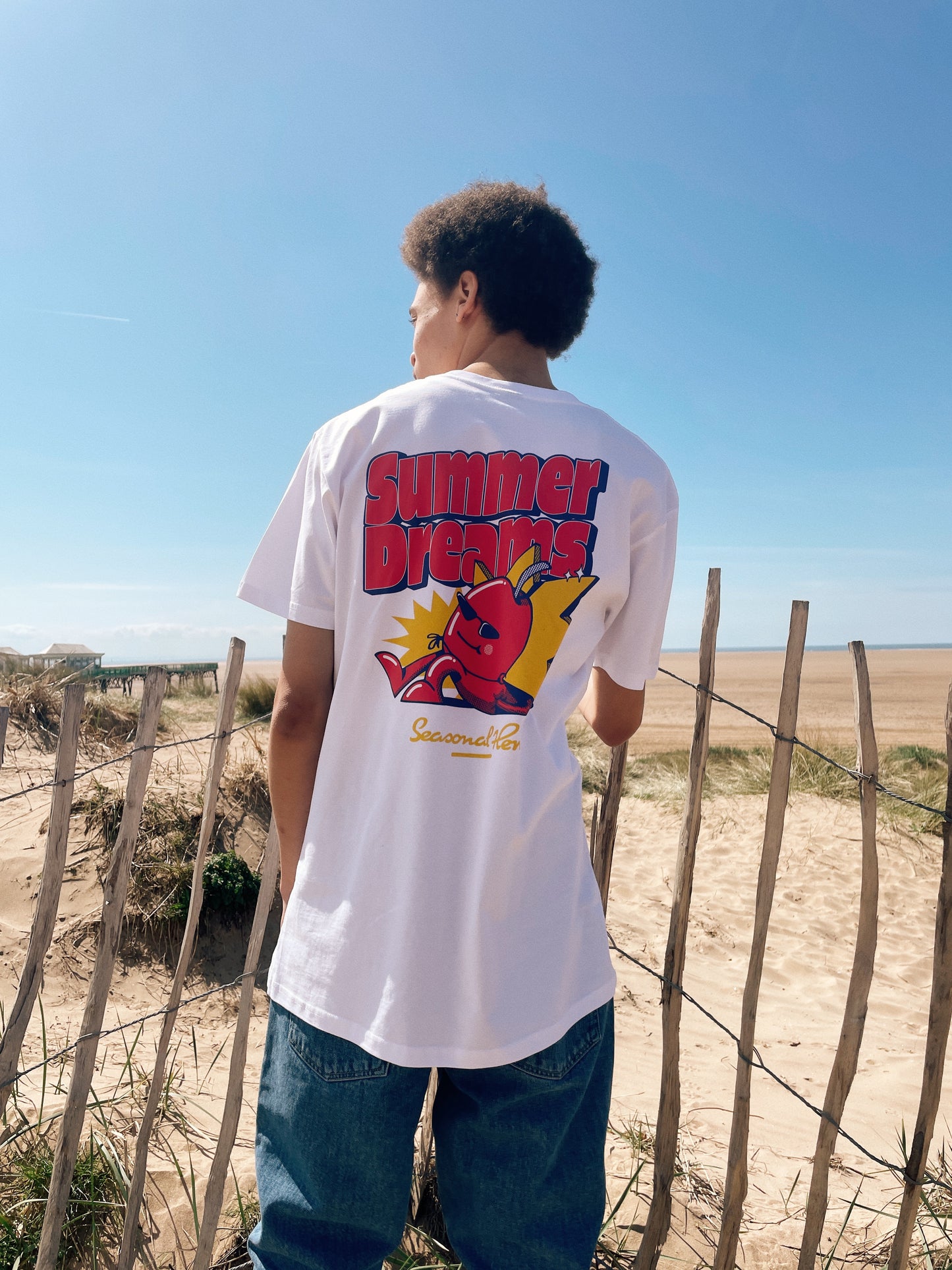 Seasonal Hero 'Summer Dreams' Tee - White