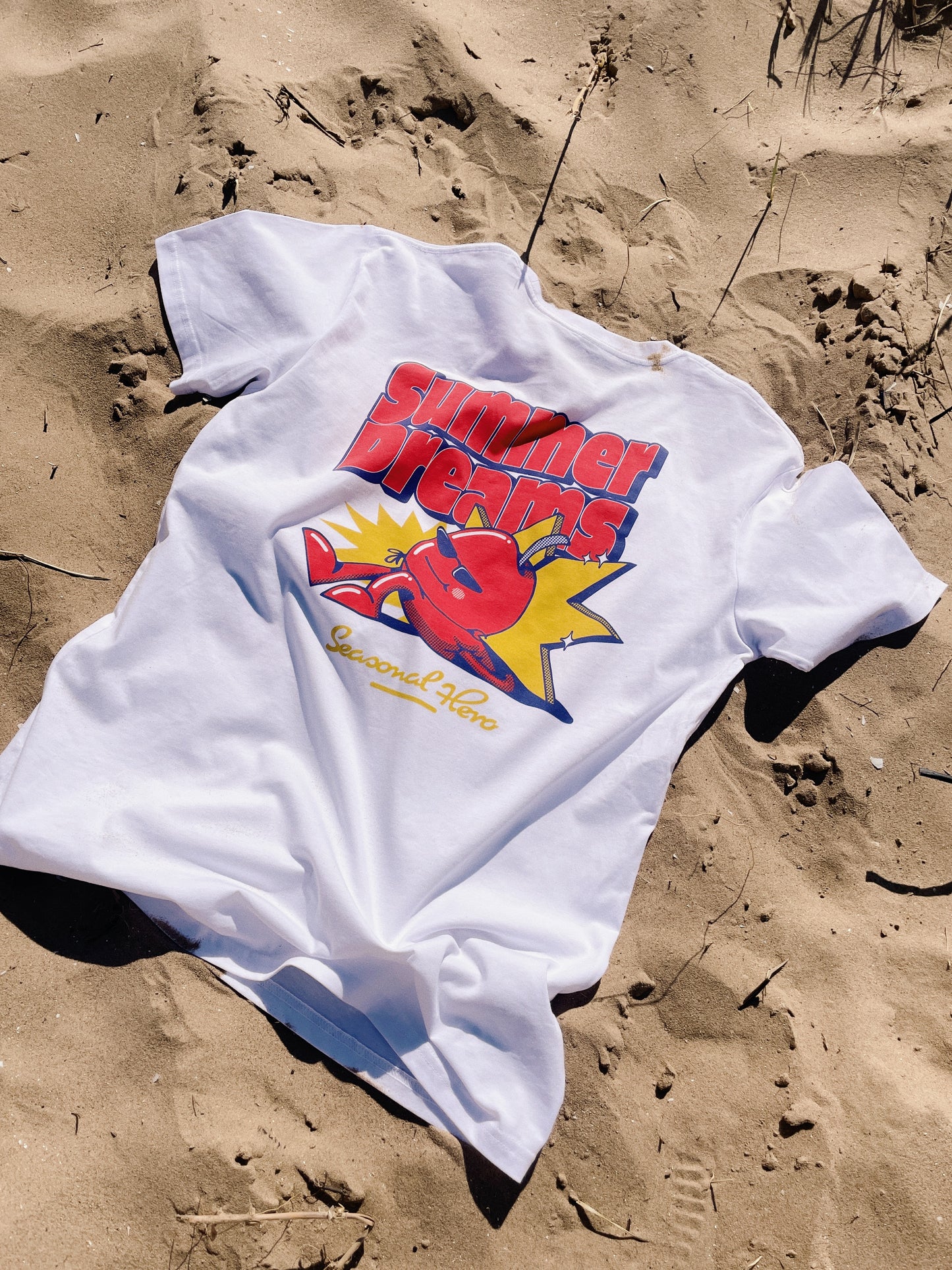 Seasonal Hero 'Summer Dreams' Tee - White