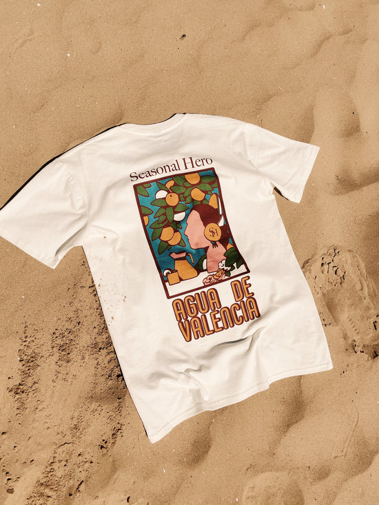 Seasonal Hero 'Valencia' Tee - Natural