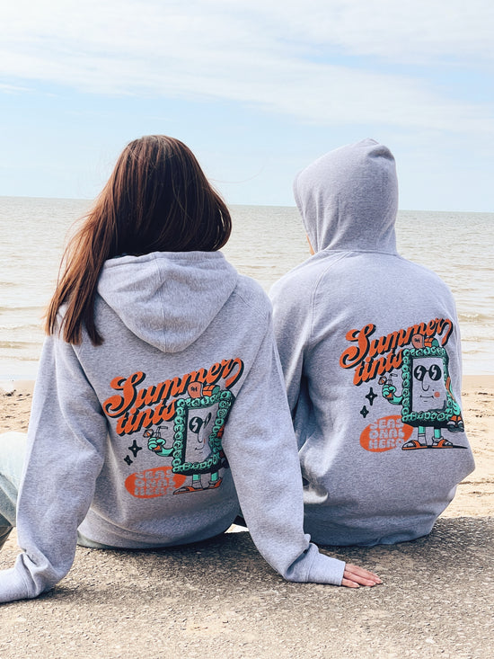 Seasonal Hero 'Summery Tints' Hoodie - Heather Grey