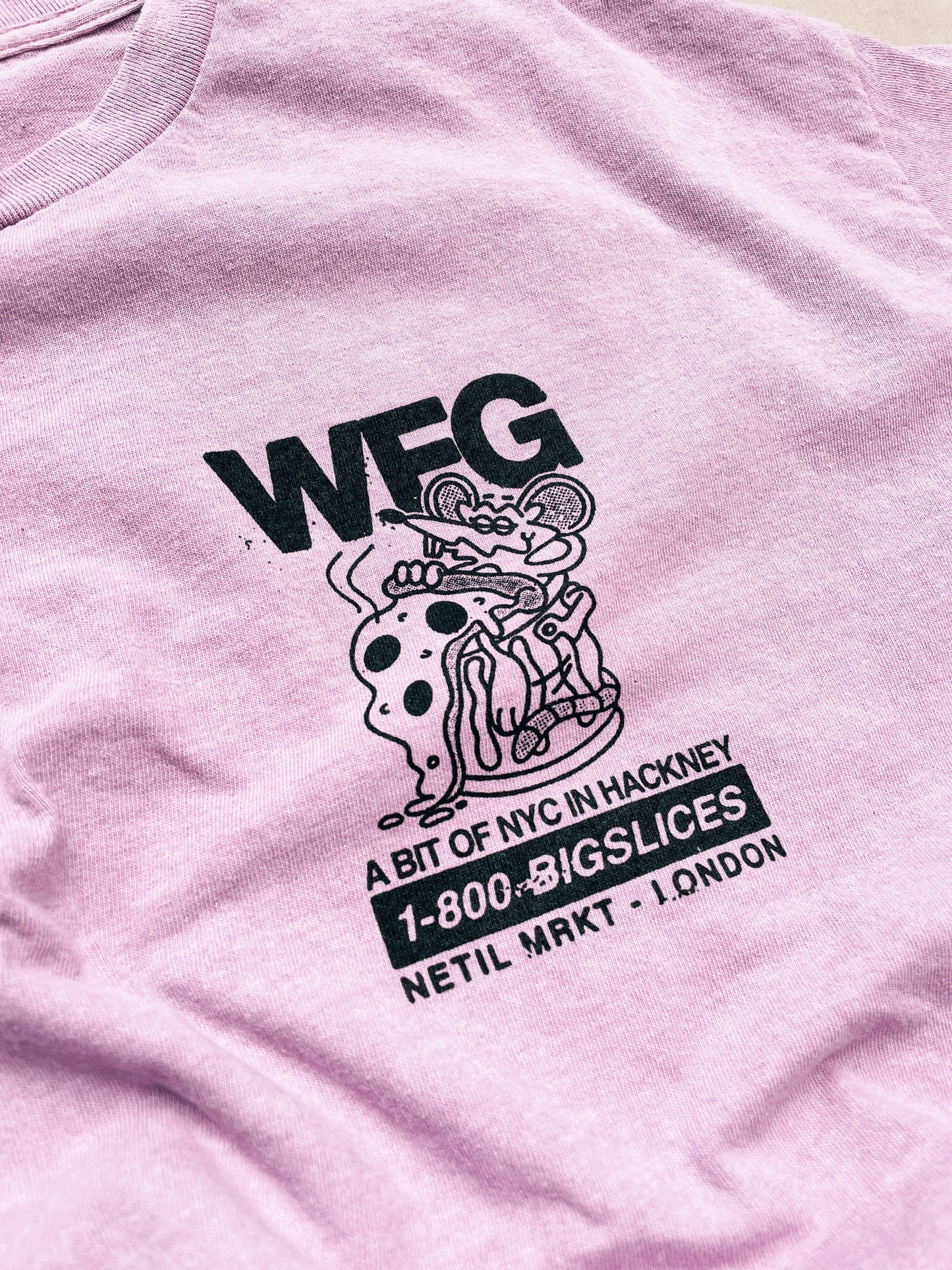 World Famous Gordos 'Call The Gang' Vintage Washed Tee - Pink