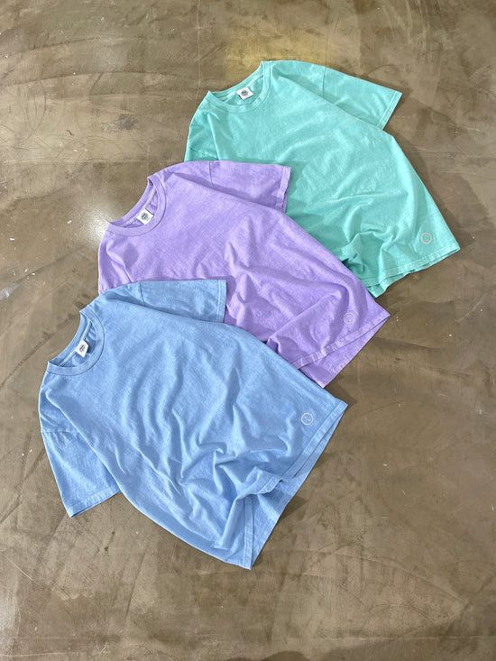 Essential Knit Tee - Powder Blue