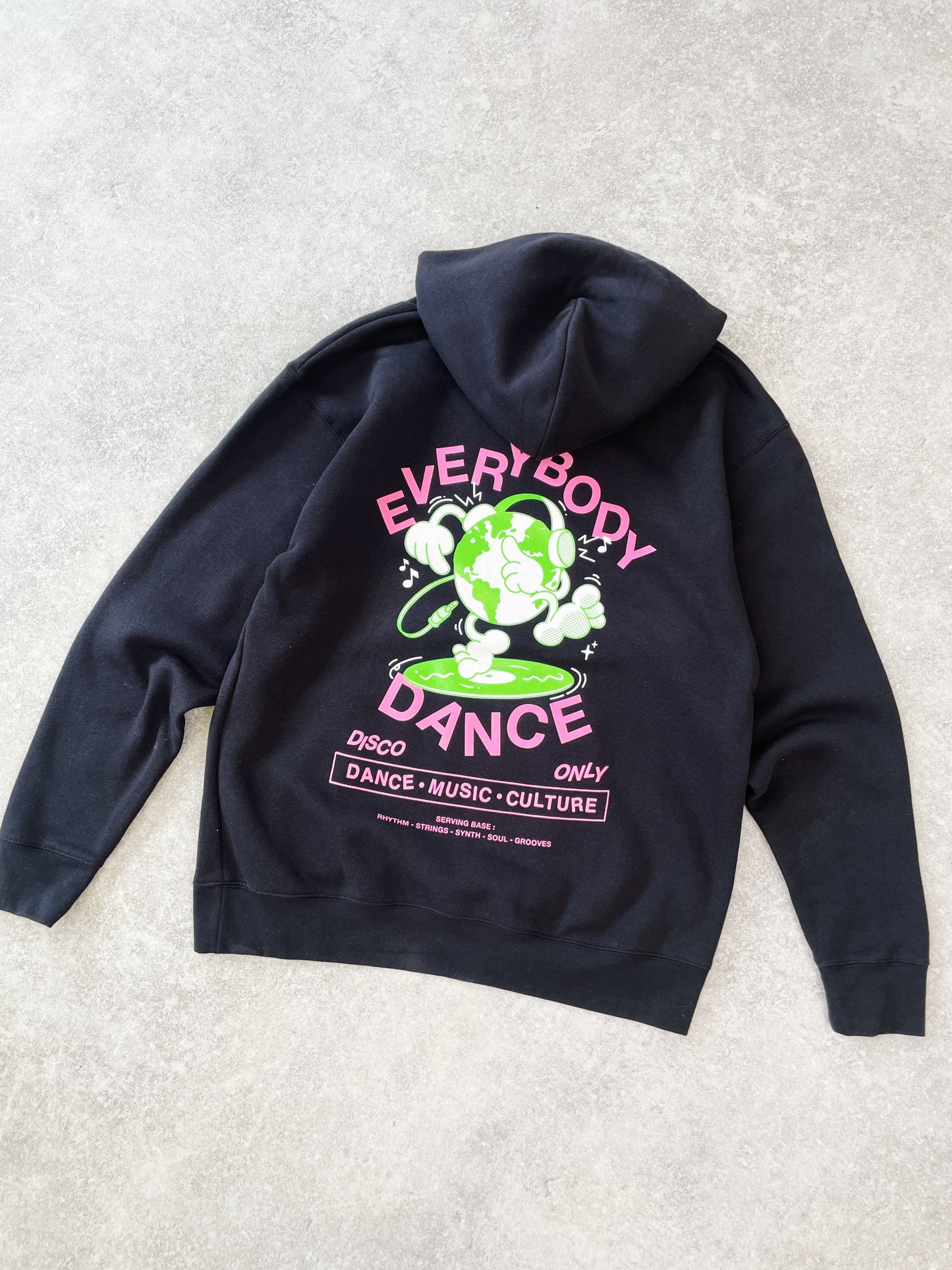 DISCO ONLY 'Everybody Dance' Hoodie - Black