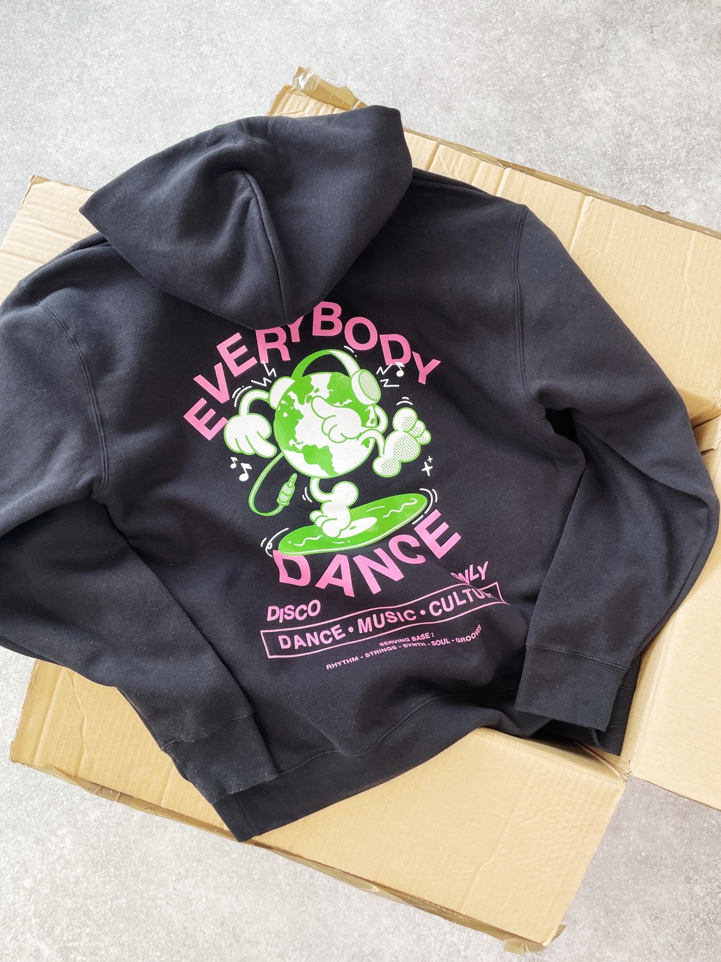 DISCO ONLY 'Everybody Dance' Hoodie - Black