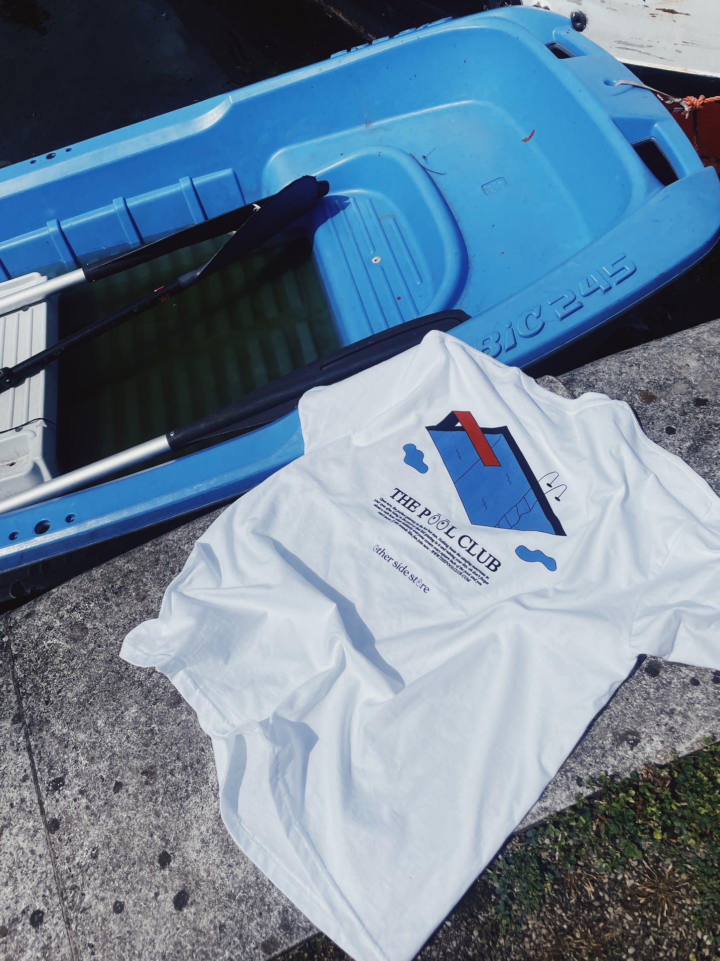 Other Side Store 'Pool Club' Tee - White