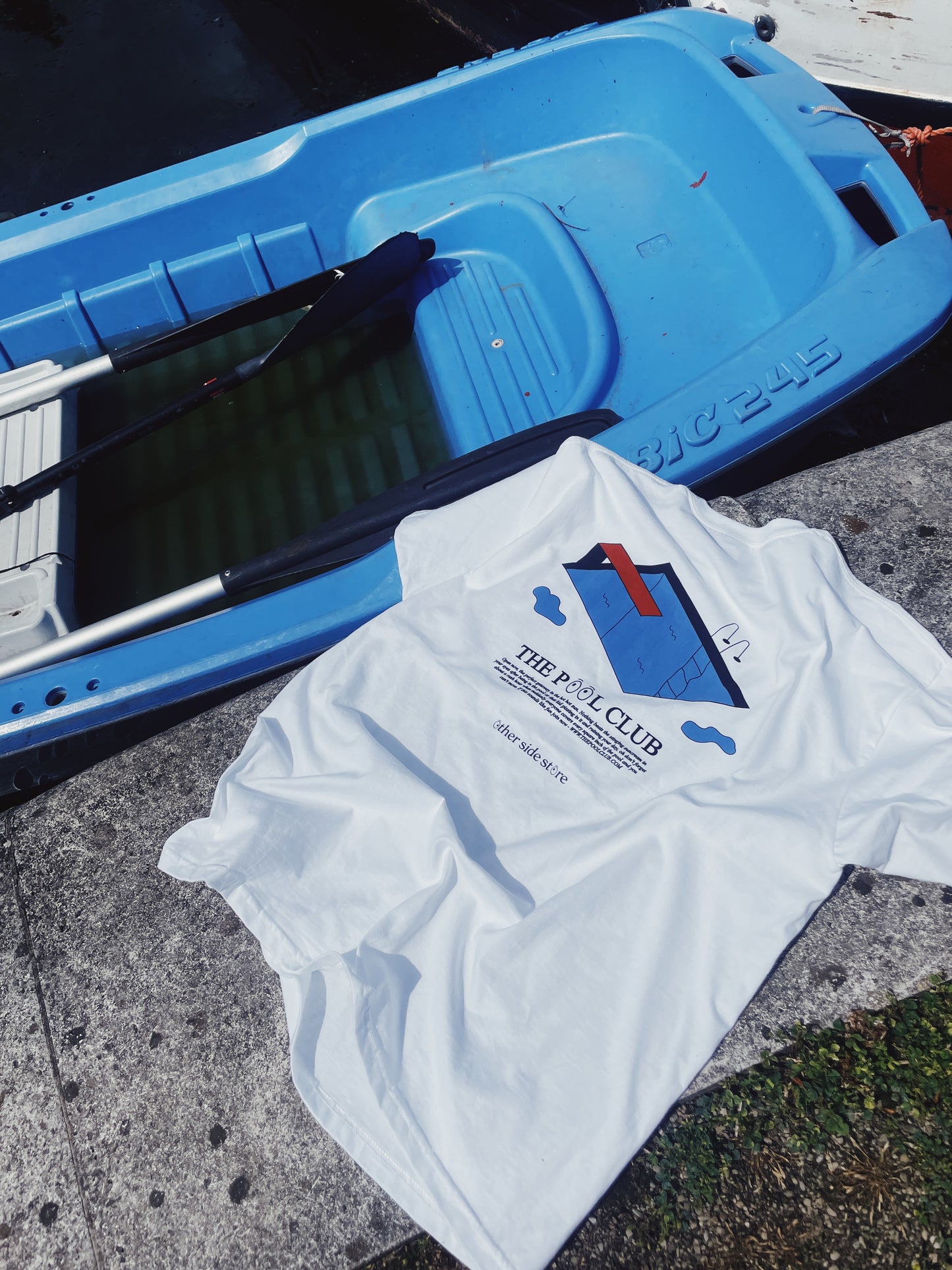 Load image into Gallery viewer, Other Side Store &amp;#39;Pool Club&amp;#39; Tee - White
