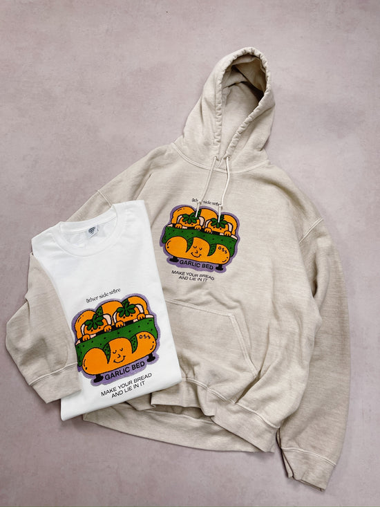 Other Side Store 'Garlic Bed' Vintage Washed Hoodie - Sand