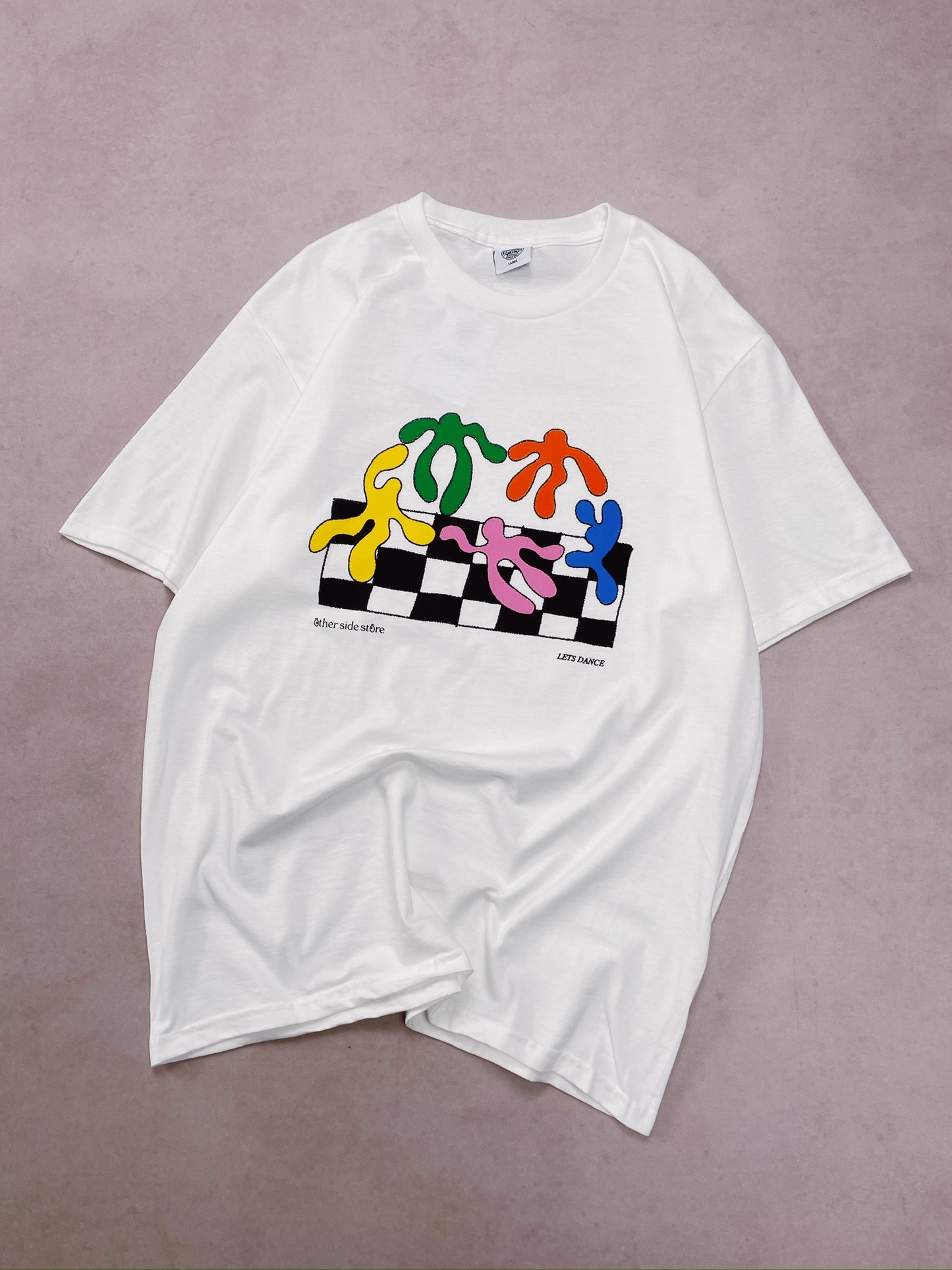 Other Side Store 'Lets Dance' Tee - White