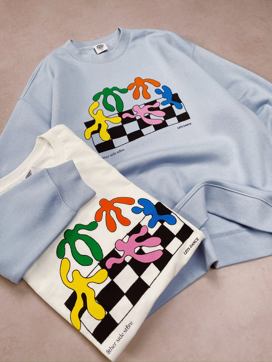 Other Side Store 'Lets Dance' Sweater - Powder Blue