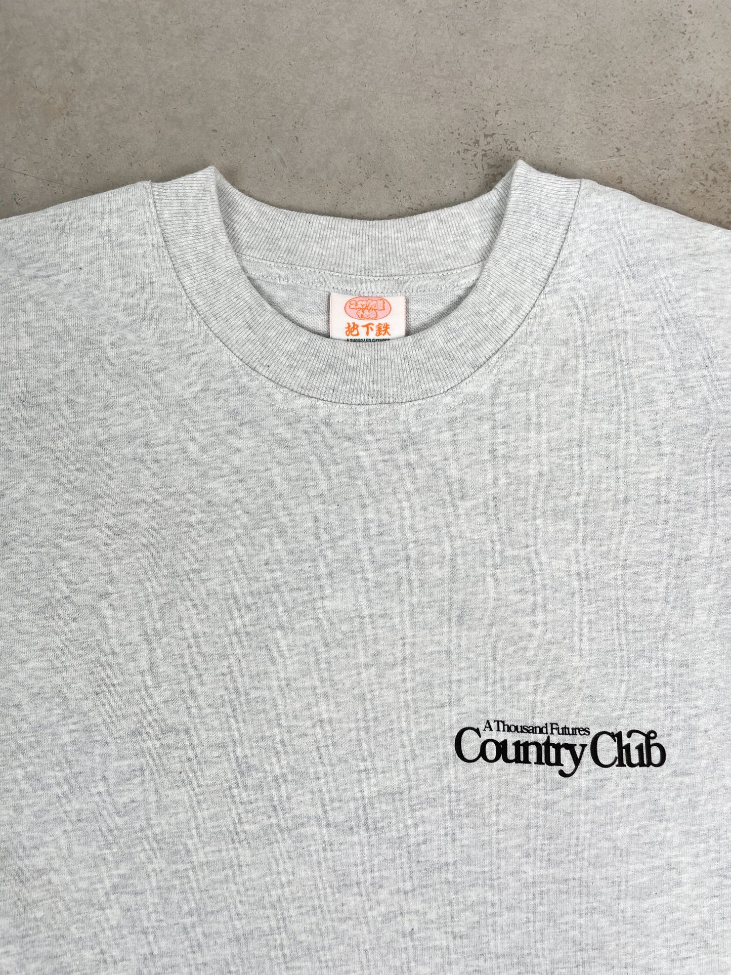 A Thousand Futures x GK 'Country Club' Tee - Ash Grey
