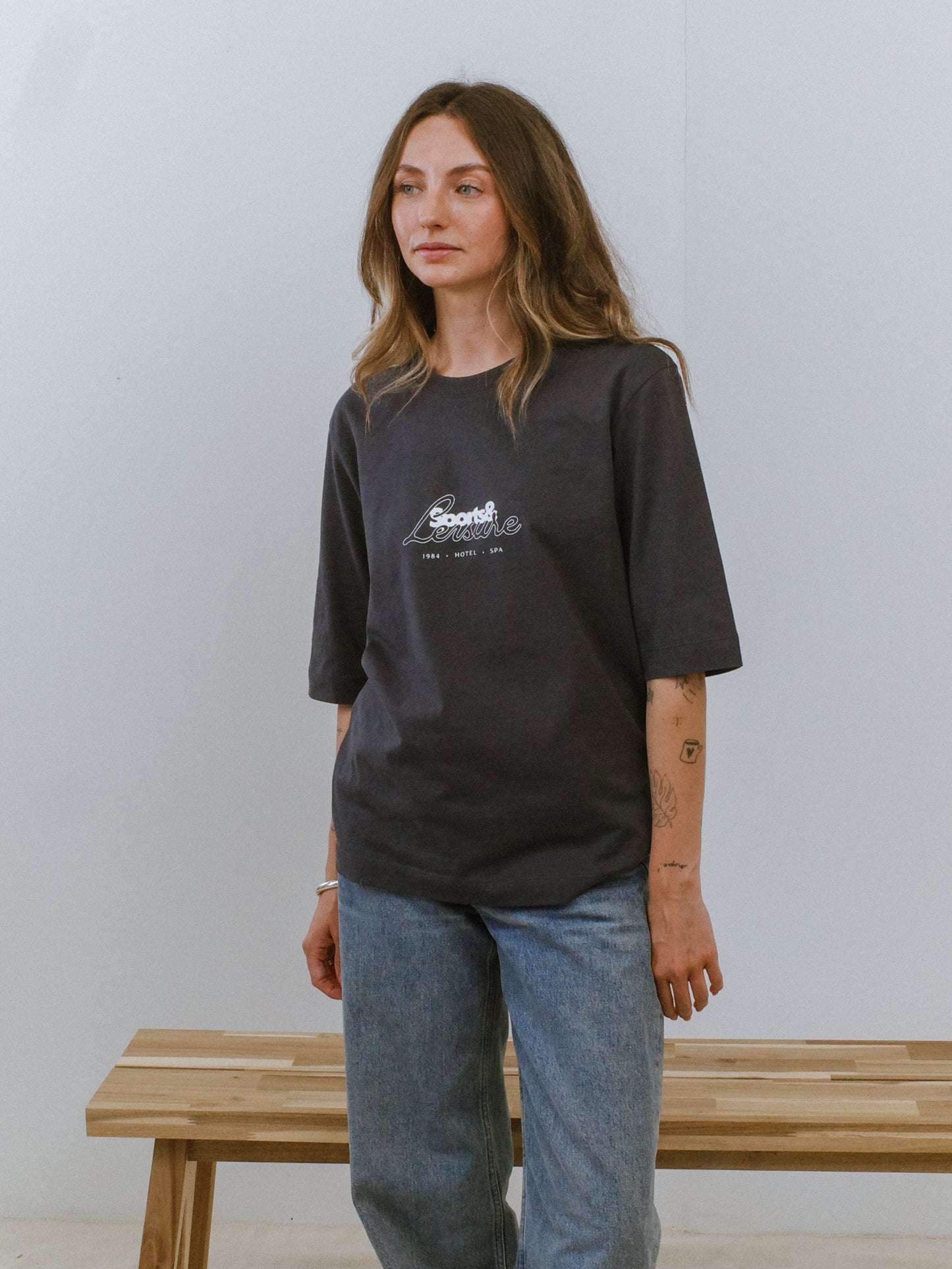 Vice 84 WMNS 'Sports Leisure' Box Organic Tee - Ink Navy