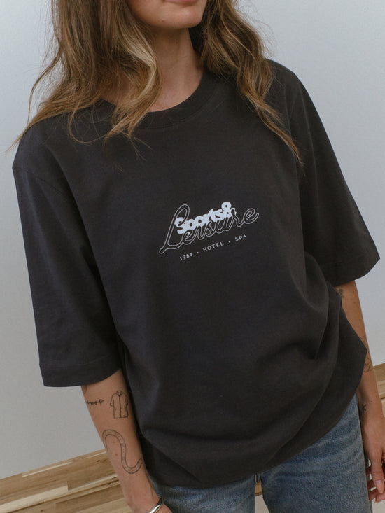 Vice 84 WMNS 'Sports Leisure' Box Organic Tee - Ink Navy