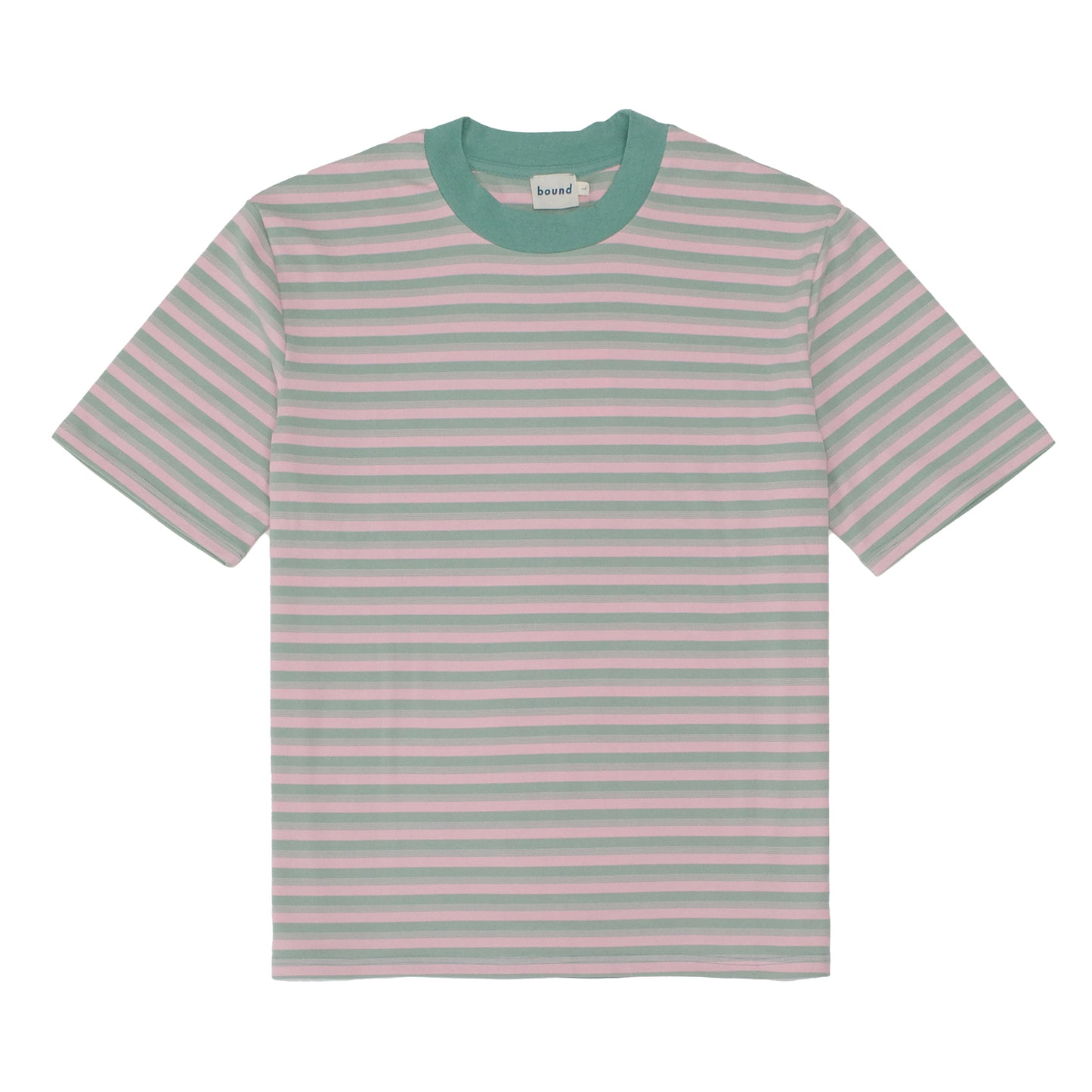 bound Peached Script Tee - Pink & Green