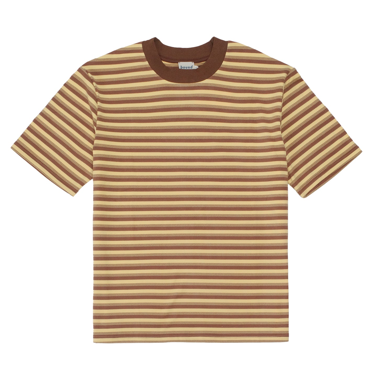 bound Peached Script Tee - Brown & Yellow