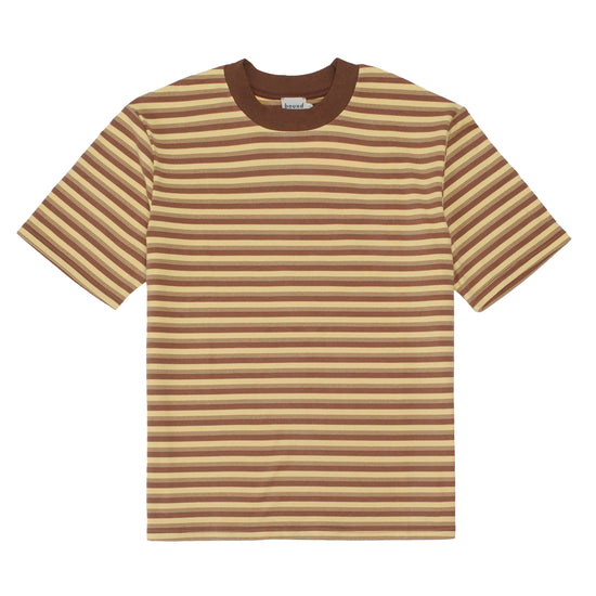 bound Peached Script Tee - Brown & Yellow