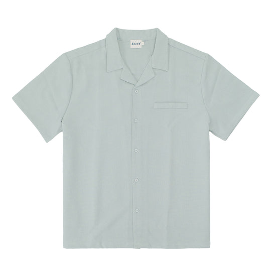 bound Heavy Cuban Textured SS Shirt - Brook Green