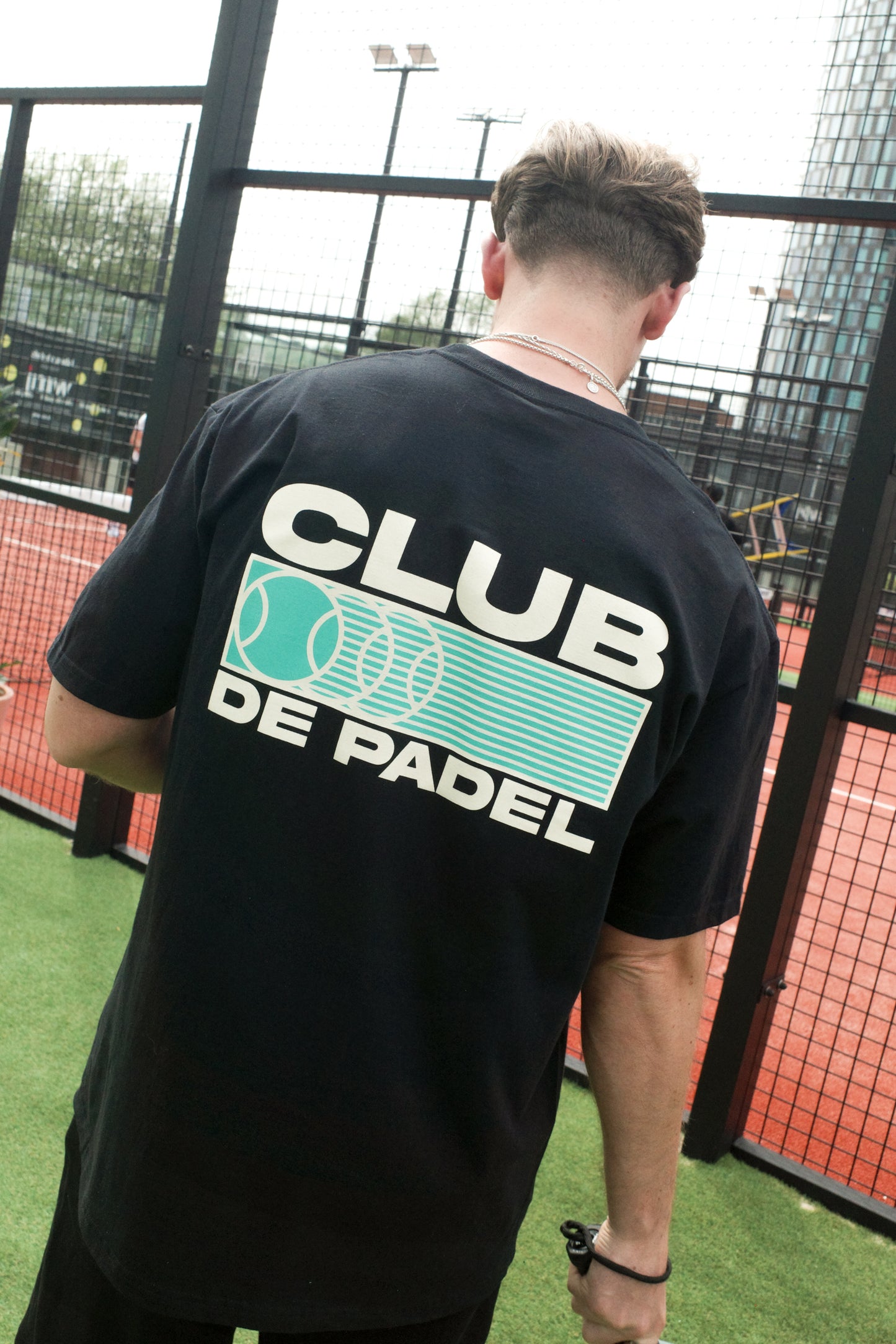 Club de Padel 'Heritage' Tee - Black