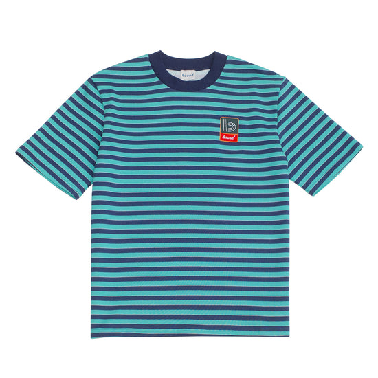 bound Stripe Retro Patch Tee - Menthol