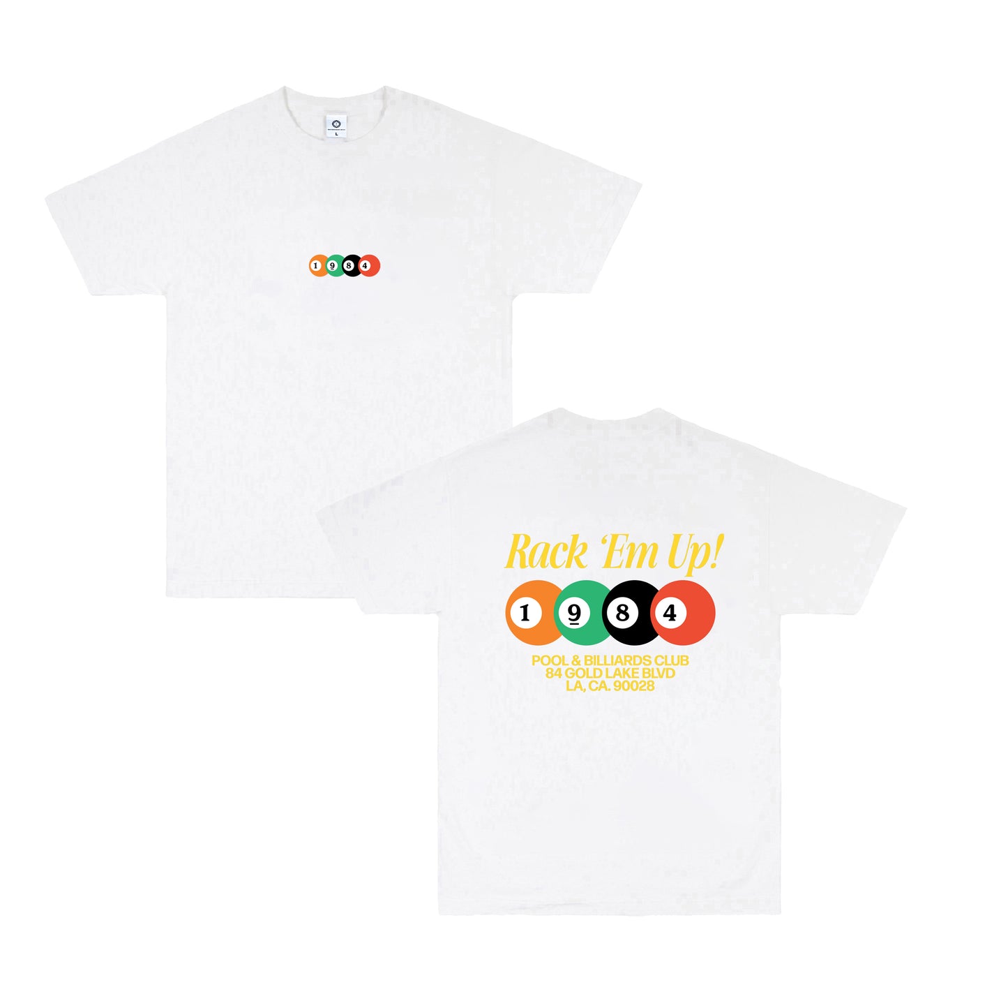 Vice 84 'Rack 'Em Up' Tee - White