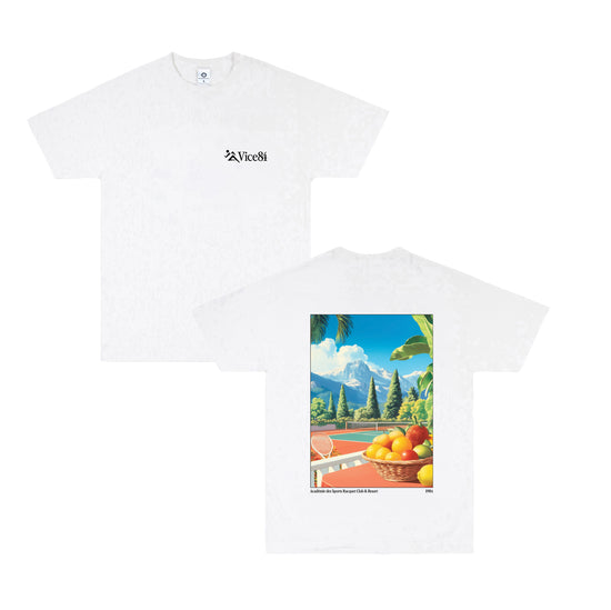 Vice 84 'Racquet Club' Tee - White