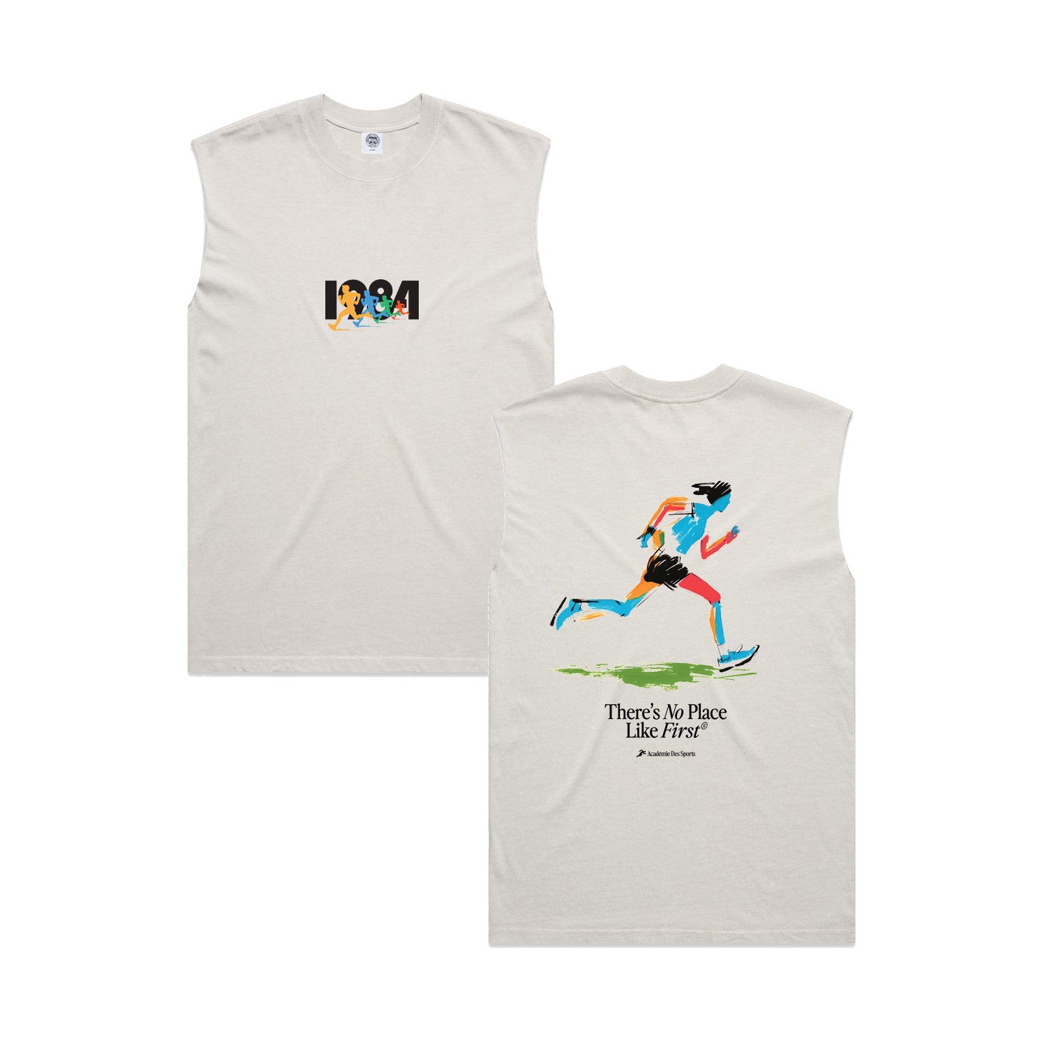Vice 84 'Olympic Sprinter' Active Tank - Faded Bone – UN:IK Clothing