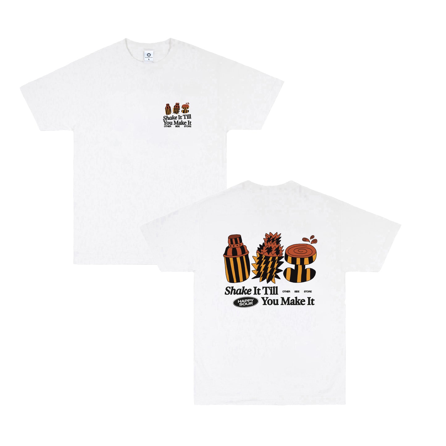 Other Side Store 'Shake It Til' You Make It' Tee - White