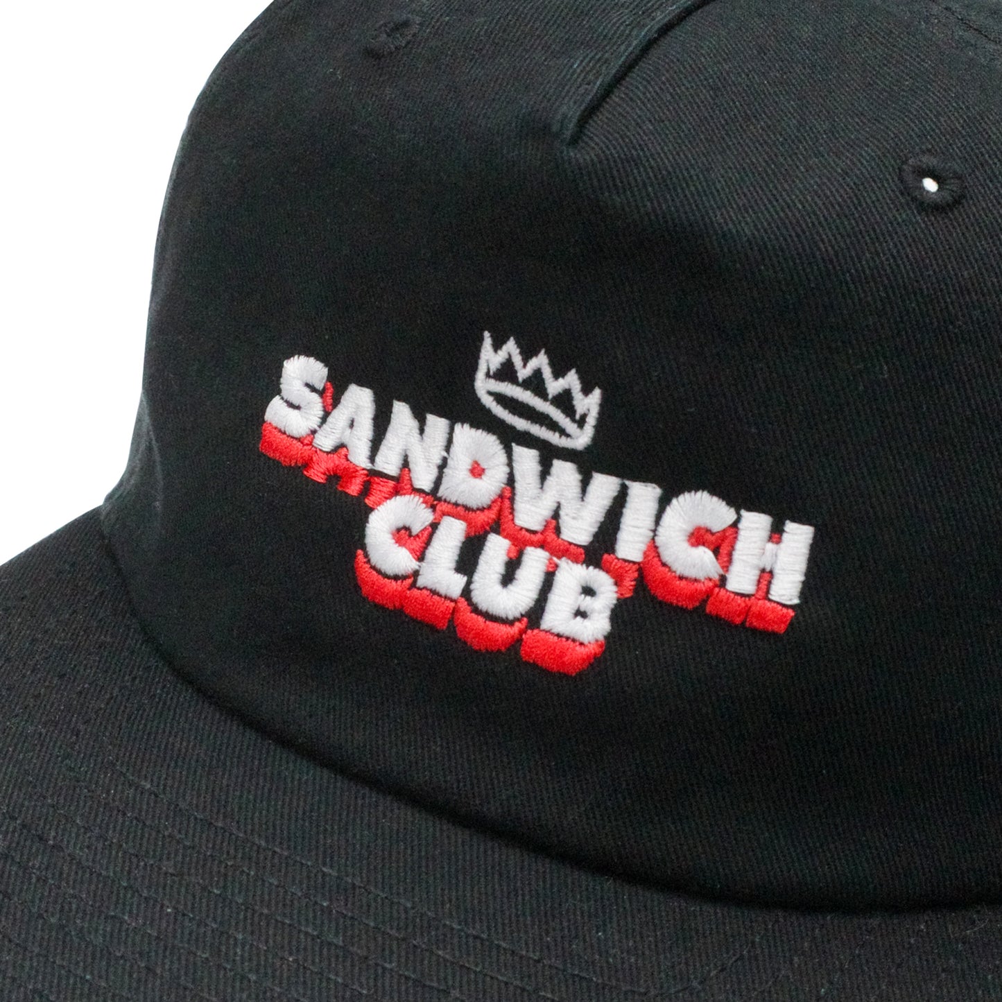 Sandwich Club x Sandwich King Embroidered Cap - Black