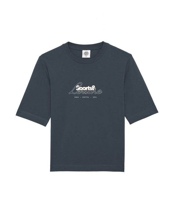 Vice 84 WMNS 'Sports Leisure' Box Organic Tee - Ink Navy